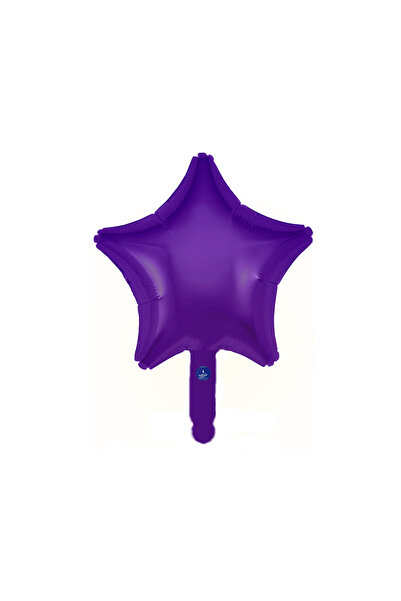 BALON DİYARI Mor Yıldız folyo balon tüm renkler 45cm şık görüntü hava ve hely...