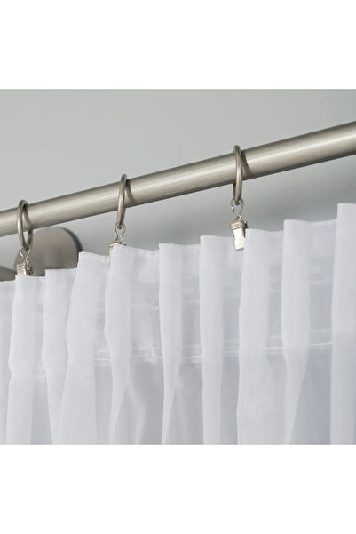 OTHERONE VOILE - Ready-made curtain with gathering tape - 140x230 cm - white