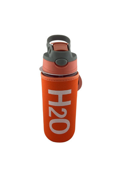 Tohana H2O Glass Flask with Straw and Cover 500 ml