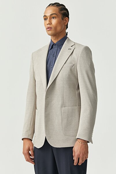 PAULMARK Ανδρικό μονόχρωμο μπουφάν με μονό κουμπί με σχέδιο