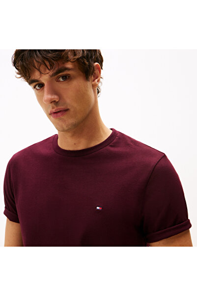 Tommy Hilfiger Bisiklet Yaka Kırmızı Erkek T-Shirt MW0MW39995XLD_ESS SEASONAL REG FIT