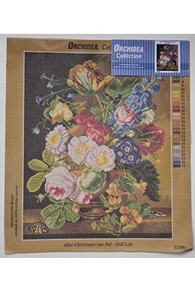 Orchidea cu imprimeu Tapiserie Flori 3240 40*50 cm