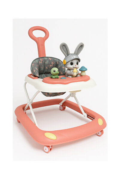 Bubu-Still Prewalker, Silicone wheels, musical, with parental control, +6 months, Plush bunny