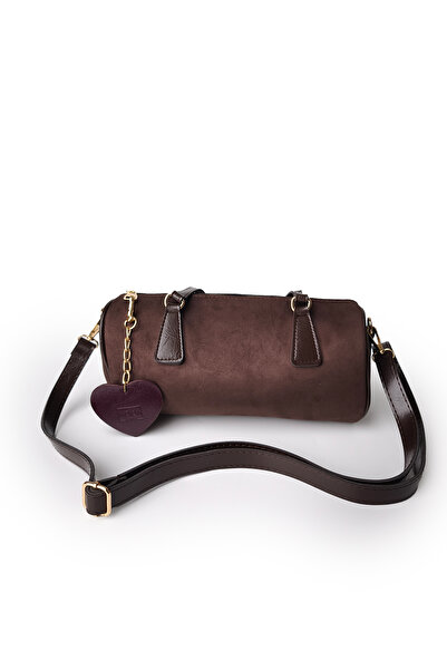 Moon Çanta Moon Lumira Shoulder Bag Suede Brown