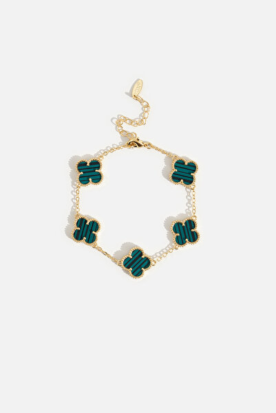 AKSWSUAR Kırmızı Çiçek Bileklik