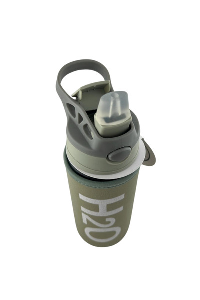 Tohana H2O Glass Flask with Straw and Cover 500 ml