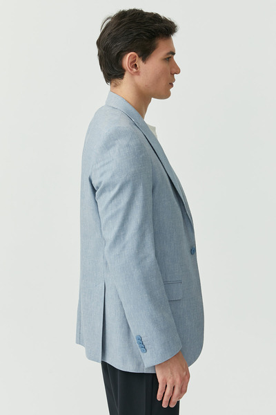 PAULMARK Men's Single Button Mono Collar Jacket