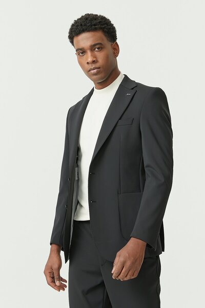 PAULMARK Чоловічий двобортний класичний піджак