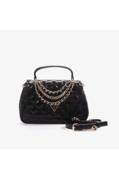 Guess Kadın Kapitoneli Kadın Siyah Omuz Çantası HWTG9673190