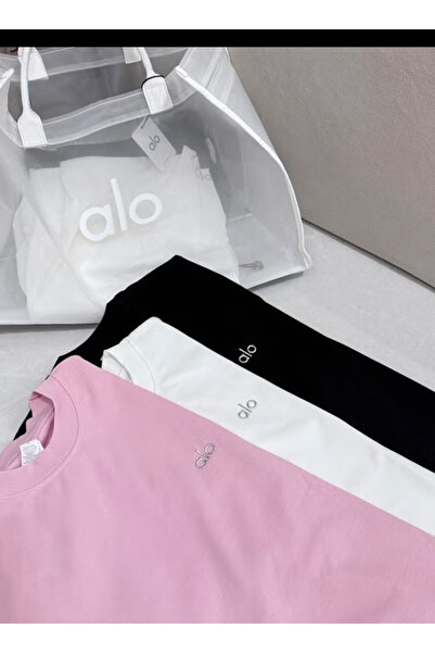 Alo loose-fitting T-shirt for both men and women, summer short-sleeved