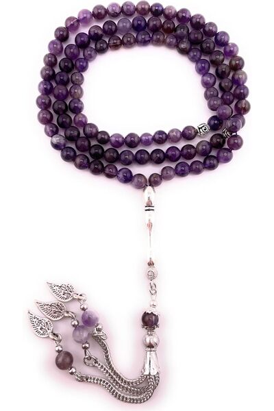 erorex Purple Stone Rosary 99