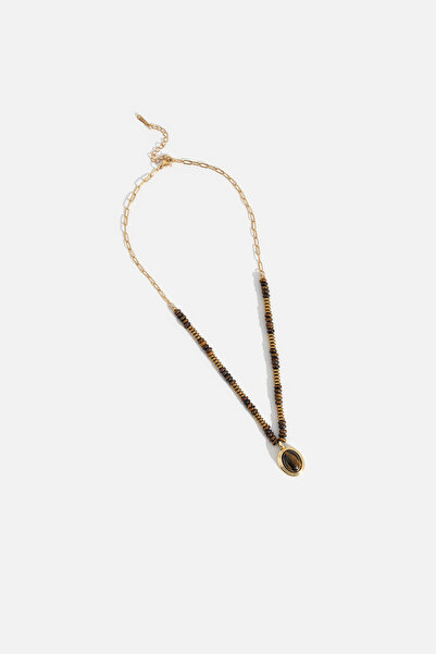 AKSWSUAR Katlı boncuklu kolye