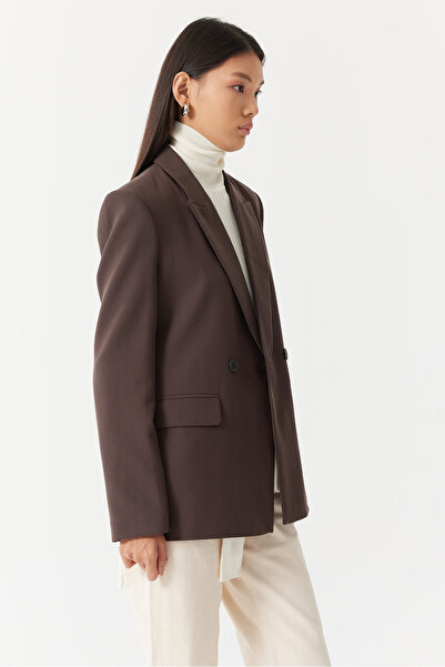 PAULMARK Jachetă clasică pentru femei cu buzunare