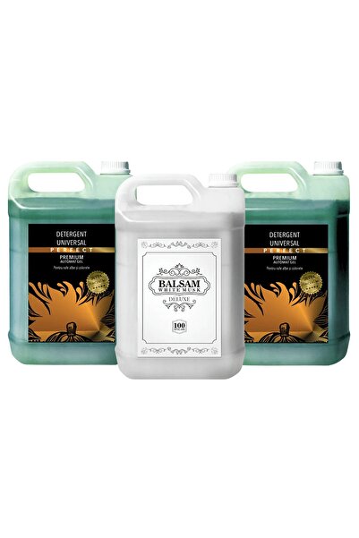 Arkara Clean Pachet 2x Detergent Universal Premium Ultra Concentrat 10 L + 1x Balsam de Rufe White Musk Deluxe