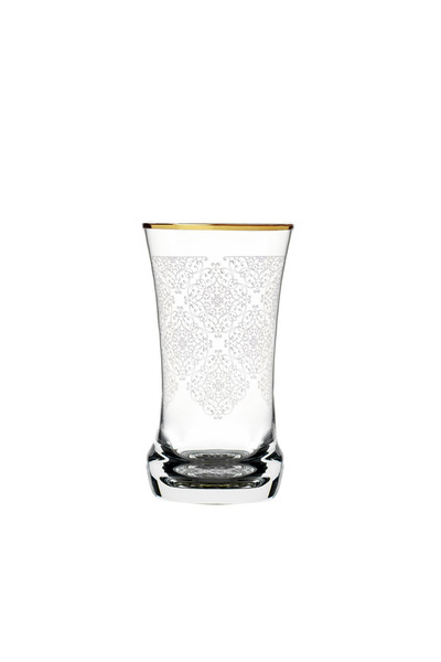 Dimlaj Perla Glass Tumbler Set CB/6-Gold