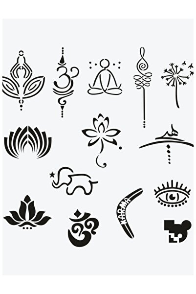 ONE SPRAY TATTOO Goa temporary tattoo stencil