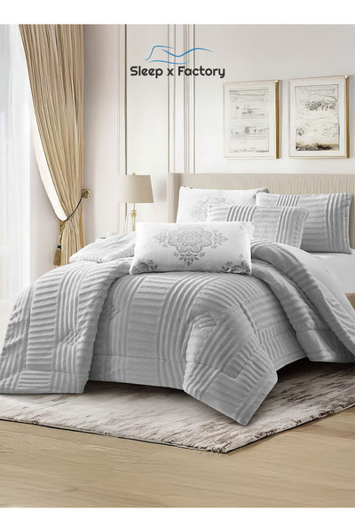 Sleep x Factory Winter Velvet Comforter Set – 6 Pieces – Double Size – Ultra Soft