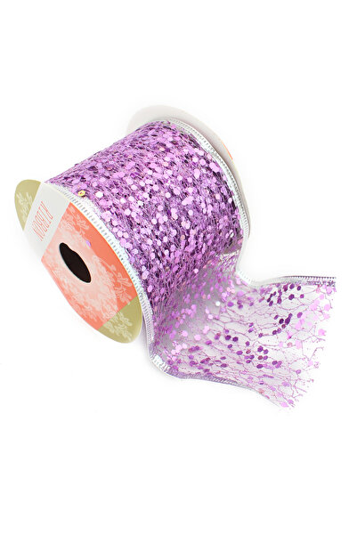 Lora Wedding 2.7m 65mm Wide New Year Themed Imported Ribbon with Wire Edges