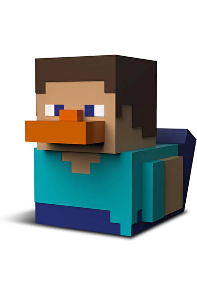 TUBBZ Minecraft Boxed Steve Lisanslı Cosplay Ördek Collectible Figür