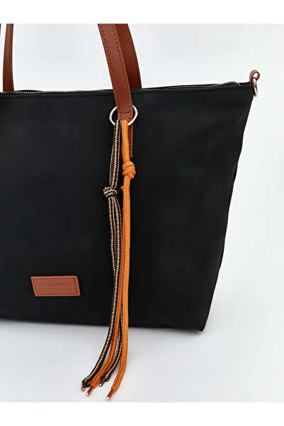 LC Waikiki Lcw Accessories Women's Black Shoulder Bag with Detachable Strap