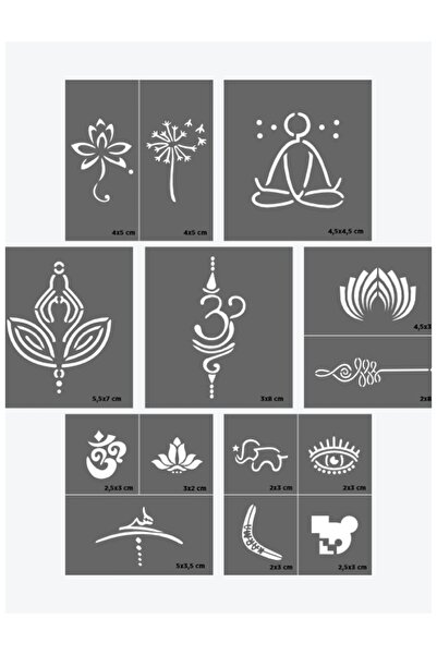 ONE SPRAY TATTOO Goa temporary tattoo stencil