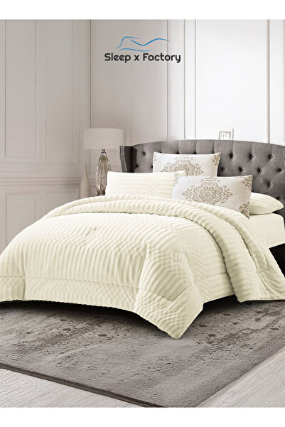 Sleep x Factory Winter Velvet Comforter Set – 6 Pieces – Double Size – Ultra Soft