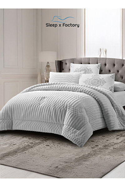 Sleep x Factory Winter Velvet Comforter Set – 6 Pieces – Double Size – Ultra Soft