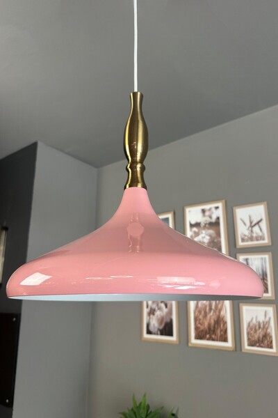 Bamyum Champion Pembe Eskitme Simya Başlık Tekli Avize Sarkıt Salon Mutfak Bu...