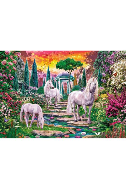 CLEMENTONI 2000 Parça Classical Garden Unicorns Puzzle