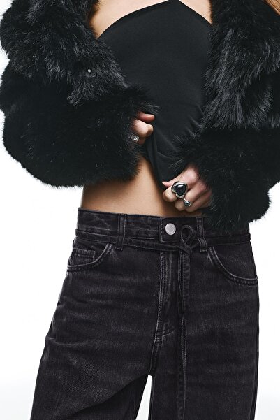 Pull & Bear Baggy jeans with drawstring