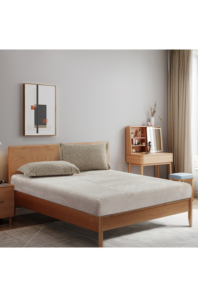 REVE 6-Piece Patterned Winter King Comforter Set Beige FW075-3 BEIGE