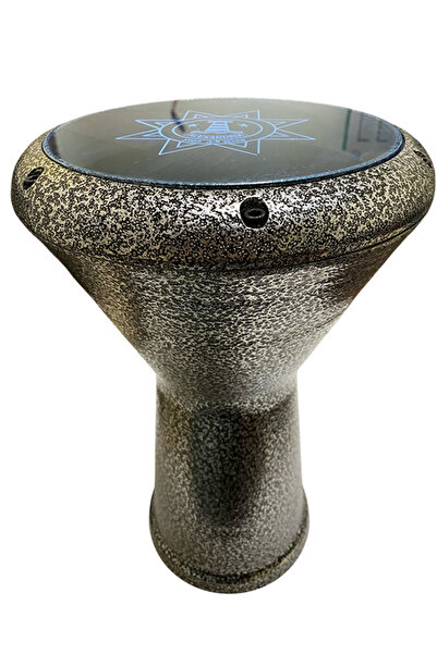 Alexandria Mısır Döküm Profesyonel Darbuka Gri 22 cm
