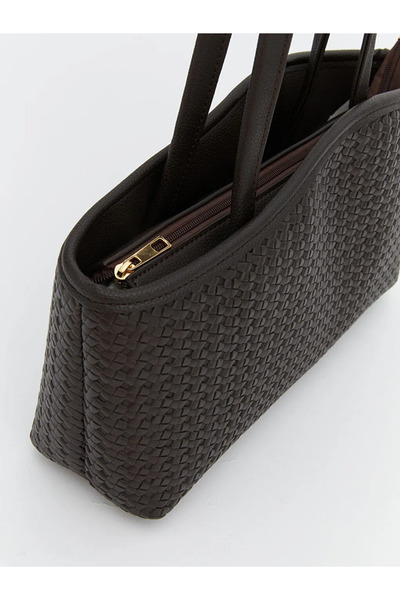 LC Waikiki Lcw Accessories Black Leather Look Women's Shoulder Bag