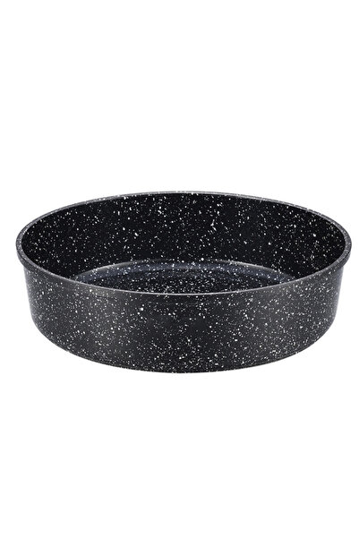 Voltz Tavă rotundă de copt Oliver OV54322C32, 32x7 cm, acoperire ceramică-marmoră, neagră