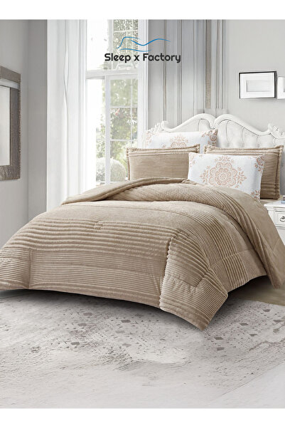 Sleep x Factory Winter Velvet Comforter Set – 6 Pieces – Double Size – Ultra Soft