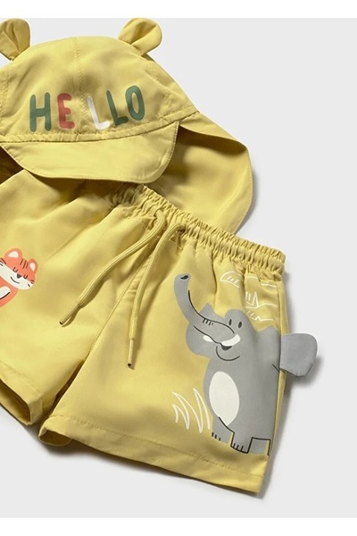 MAYORAL Children's Baby Swimwear Swimming Shorts and Sun Protection Sun Hat 1647