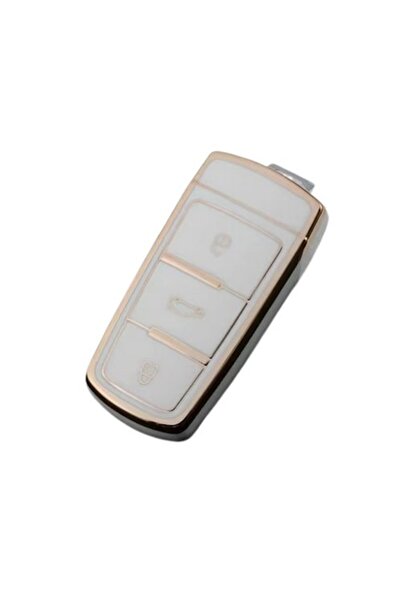 OEM Smart Key Cover for Volkswagen Passat CC / B6 / B7 (White)