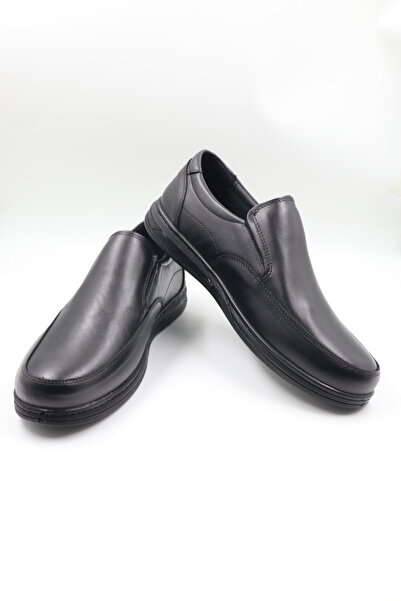 nazenintasarımlar Men's Inner and Outer Genuine Leather Gelled Orthopedic Comfortable Daily 45 46 47 Large Size Shoes