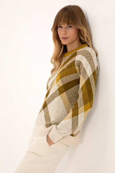 U.S. Polo Assn. Women's Cream Crew Neck Sweater 50308923-Vr256