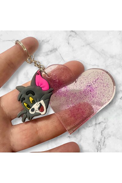 Buki'nin Atölyesi Breloc cu figurină epoxidică în formă de inimă Accesoriu pe...