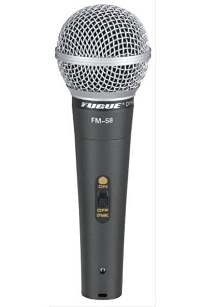 FM-58 MİKROFON KABLOLU DİNAMİK TEK YÖNLÜ 600 OHM FUGUE, FM58, Mikrofon Kablolu