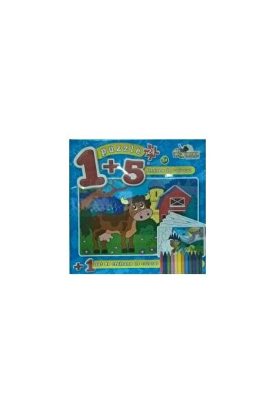 Noriel Puzzle 24 piese Coloreaza-ma - Vaca