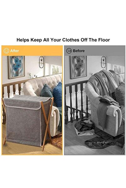 Saharaz Laundry Hamper,Folding Laundry Basket with Removable Liner BagLaundry Hamper,Folding Laundry Basket