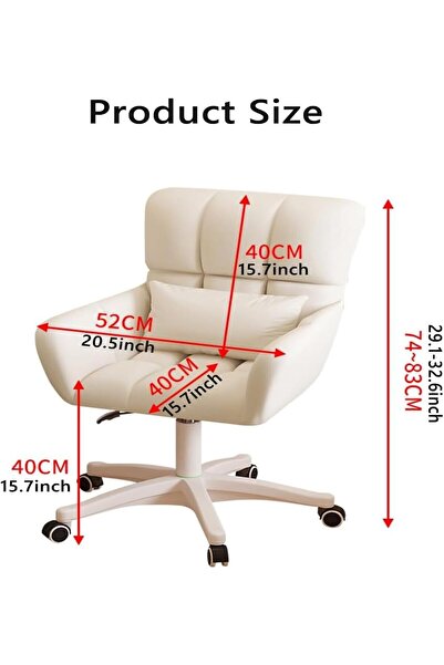 Saharaz Armless Office Desk Chair,Fabric Padded Modern Swivel with Wheels,Height Adjustable Wide Seat,Gray