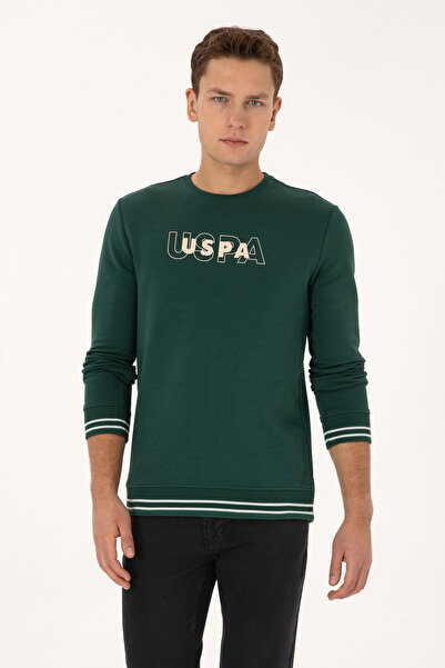 U.S. Polo Assn. Men's Dark Green Sweatshirt 50316372-Vr079