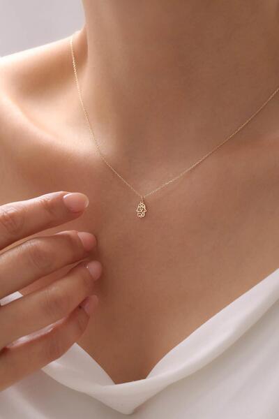 Tufanlar Kuyumculuk 14 Ayar Hamsa Altın Kolye