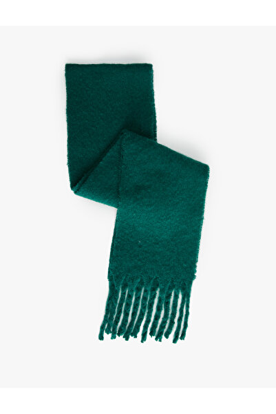 Koton Μαλακό μακρύ κασκόλ με φούντες με απαλή υφή