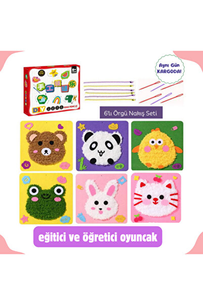 Luniya 6'lı Çocuklar Için Kendin Yap Keçe Dikiş El Sanatları Seti