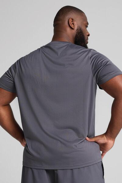 Puma M Tad Essential Solid Cat Men's Gray Training T-Shirt