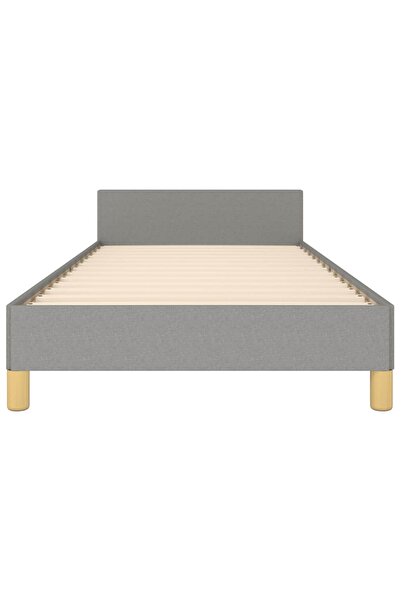vidaxl Bed Frame without Mattress Light Grey 90x200 cm Fabric